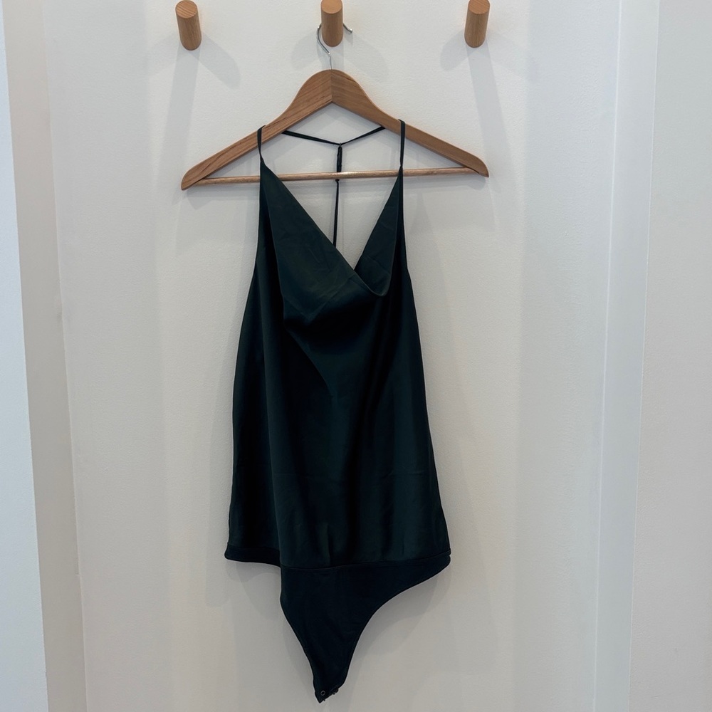 Abercrombie & Fitch cowl-neck tank bodysuit